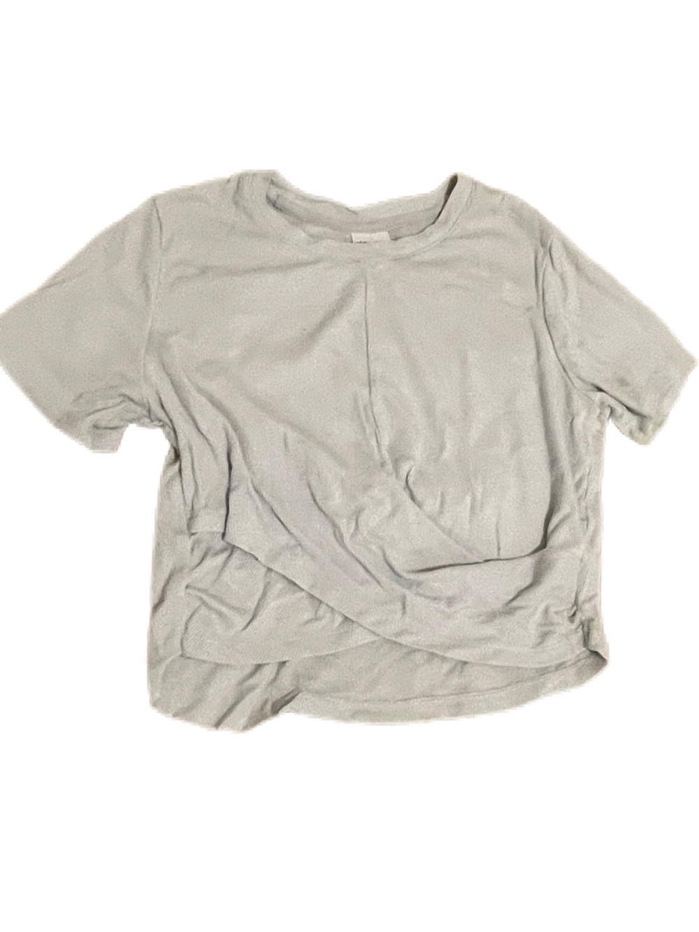 all in motion Sage Ribbed Short-Sleeve Crew Top